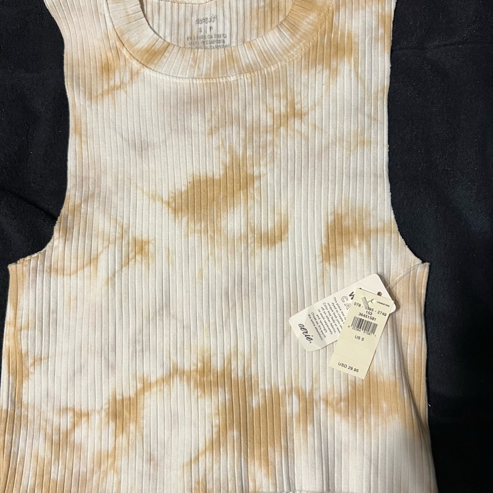 AERIE Tie-Dye Ribbed Tank Top